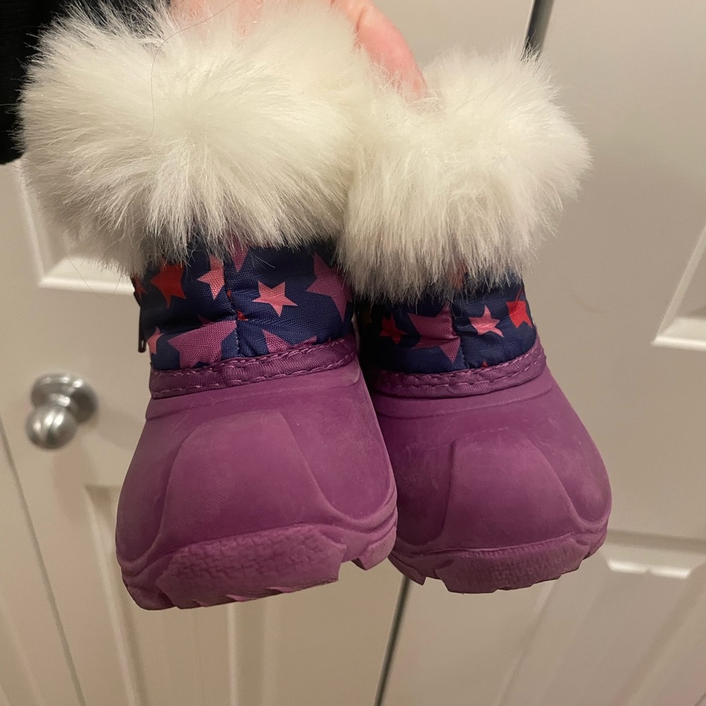 Kids Purple Star Boots